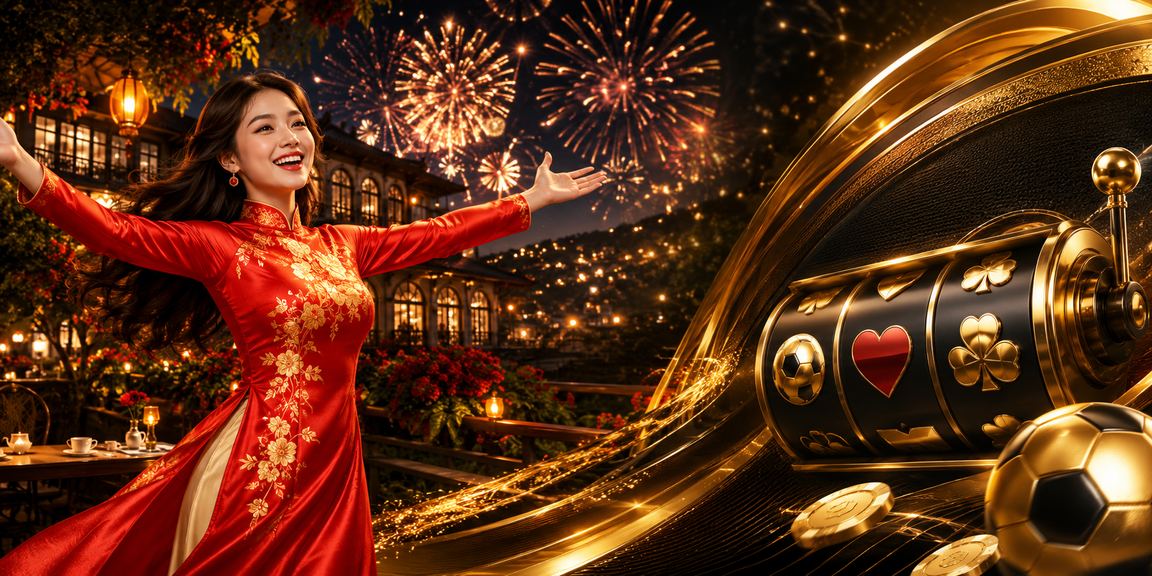 Người chơi nữ tại Đà Lạt mặc áo dài tham gia slot game chủ đề Á Đông trên điện thoại
