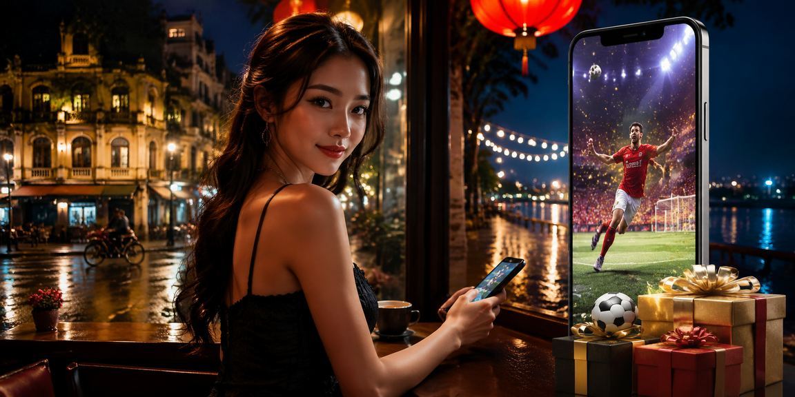 Người dùng tại Hà Nội thưởng thức cà phê và đăng nhập cá cược bóng đá trên điện thoại