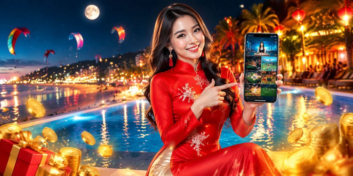 Người dùng Mũi Né truy cập ứng dụng phân tích casino trên điện thoại bên bờ biển